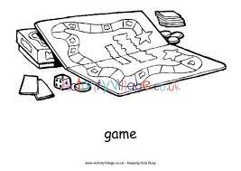 2) click on the coloring page image in the bottom half of the screen to make that frame active. Board Game Colouring Page