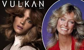 Famous big hairstyles hair extensions blog hair tutorials. Bambi Northwood Blyth Sports Iconic Farrah Fawcett Hairstyle On New Magazine Cover Daily Mail Online