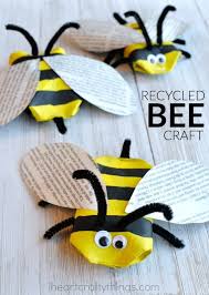 Awesome Recycled Bee Craft Insect Crafts Bee Crafts Recycled Crafts Kids