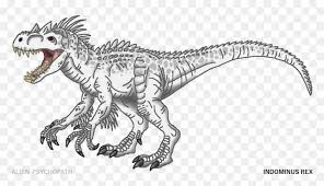 It was distinguished from other pachycephalosaurs by the row of spikes on the back of its head, behind the dome characteristic of the family. Jurassic World Indominus Rex Coloring Pages Png Download Jurassic World Dinosaurs Drawings Transparent Png Vhv