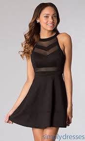 Emerald Sundae Little Black Sleeveless Party Dress Black Short Dress Pleated Skater Dress Homecoming Dresses