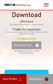 Free.apk direct downloads for android. Free Fire Ob25 Advance Server Registration Details For November