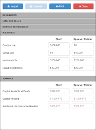 A needs analysis lets you put your insurance requirements in perspective. Life Insurance Needs Razorplan User Guide 1
