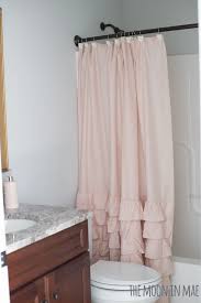 Studio Bath Reveal Ruffle Shower Curtains Pink Shower Curtains Cute Shower Curtains