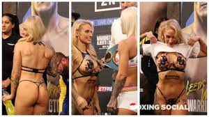 WOW! EBANIE BRIDGES REVEALS ONLY FANS SPONSOR AT WEIGH IN, FACES OFF WITH  O'CONNELL - YouTube