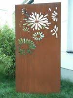 Details Zu Edelrost Garten Sichtschutz Wand Rost Garten Sichtschutzwand Metall 150 75 Cm Sichtschutzwande Edelrost Sichtschutz Edelrost