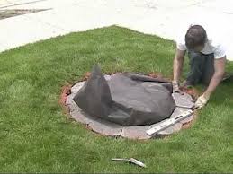The trench may have to be deeper in certain spots if the ground is sloped. How To Build A Raised Island Garden Bed With Retaining Wall Bricks Youtube