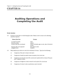 Maybe you would like to learn more about one of these? Chapter 16 Solution Manual Audit Auditor S Report