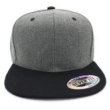 Plain Blank Solid Color Flat Bill Adjustable Snapback Cap Hat H Dk Grey Black C2185maxo64 Caps Hats Snapback Cap Hats