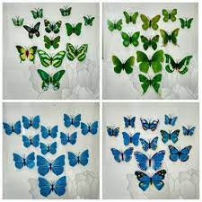 Kamu bisa membelinya di tokopedia dengan harga rp 7.500. Rgb Grosir Hiasan Dinding Kupu Kupu Warna Warni Shopee Indonesia