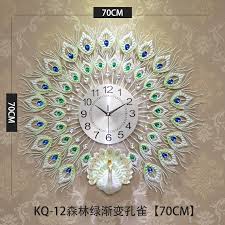Peacock wall clock, 3d peacock silent wall clock, living room bedroom kitchen art design quartz digital wall clock, personality creative crystal metal home decoration: Amazon Wall Clock Living Room Peacock Wall Clock Fashion Mute Creative Wall Clock Quartz Clock European Simple Clock Zoppah Com Zoppah Online