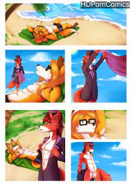 Furry day at the beach porn comic