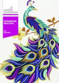 Ornamental Peacocks Machine Embroidery Designs Peacock Embroidery Designs Machine Embroidery Designs Fabric Painting Techniques
