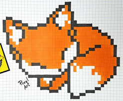 Epingle Par Valentina Sur Pixel Art Coloriage Renard Dessin Pixel Coloriage Pixel Art