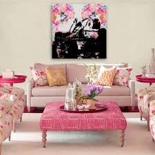 Burst Creative Zaza Abstract Wrapped Canvas Graphic Art On Canvas In 2020 Pink Living Room Decor Pink Living Room Colourful Living Room