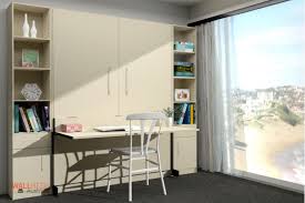 If you simply must incorporate a home office in a room designed for other purposes the beauty of using a murphy bed plus desk is that you can have all those features built into the side piers and/or cabinets. Alpha Bed Studio Desk Mechanism Only Wallbeds Australia