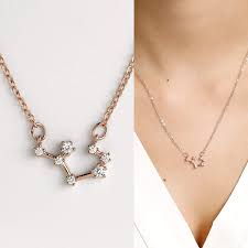 This aquarius necklace shows your. Amazon Com Rose Gold Sagittarius Zodiac Constellation Necklace Zodiac Jewelry Celestial Constellation Necklace Gift For Women Sister Gift Zodiac Gift Zodiac Necklace Christmas Gift Teen Girls Gift Zcpn Handmade