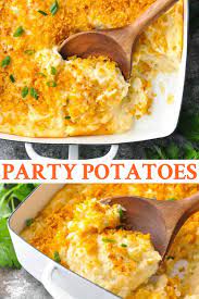 Party Potatoes The Seasoned Mom Recipe Party Potatoes Potato Side Dishes Thanksgiving Side Dishes