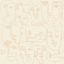 Abstract Face Line Drawing Background Design Resource Vector Free Image By Rawpixel Com Techi Face Line Drawing Abstract Faces Face Lines