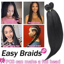 Well you're in luck, because here they come. 6 Pieces Lot 20inch Pre Stretched Braiding Hair Professional Long Human Hair Extension For Braid Twist Perm Yaki Straight Easy Braid Hair For Women Low Temperature Hot Water Wish