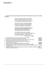 Împrumuturile apar ca rezultat al contactului dintre două limbi. Variante Bac Romana 2009 By Tulan Alexandru Issuu