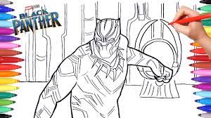 ⭐ free printable black panther coloring book. Black Panther Coloring Pages Drawing And Coloring Marvel Black Panther Superheroes Coloring Pages Youtube