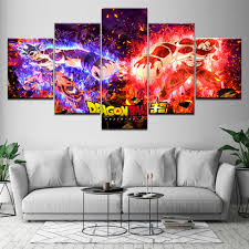 So what are you waiting for? Canvas Paintings Wall Art Hd Prints Frame 5 Pieces Dragon Ball Z Super Saiyan Pictures Abstract Poster Modular Living Room With Free Shipping Worldwide Weposters Com