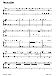 Despacito Luis Fonsi Stave Preview 3 Piano Sheet Daddy Yankee Piano
