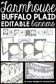 Black And White Buffalo Plaid Bulletin Board Border Pin On Farmhouse Buffalo Plaid Decor