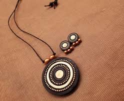 lovingly handmade terracotta necklace