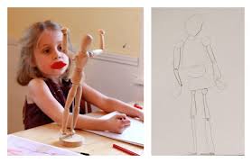 Give one member a picture, object or a scene. Drawing The Human Body For Kids