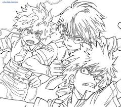 Identify 15 different creatures in these animal coloring sheets. Bakugou Coloring Sheets Images Nomor Siapa