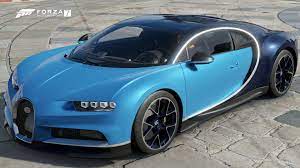 Load up free play and choose the le mans circuit de la sarthe and the old mulsanne circuit variant . 2018 Bugatti Chiron Forza Horizon