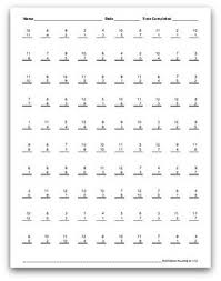 The initial focus is on numbers and counting followed by arithmetic and concepts related to fractions, time, money, measurement and geometry. Math Facts Worksheets Subtraction Review 1 12 100 Per Page 5 Minutes