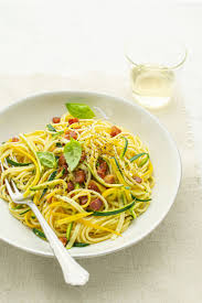 Spaghetti Carbonara Aux Zucchinis Recette Spaghetti Carbonara Carbonara Recette A Base De Legumes