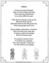 9 11 And Everyday Hero Poetry Packet Writing Units My Teacher My Hero Everyday Heroes