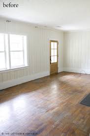 Wood Floor Pictures The Lettered Cottage Wood Paneling Remodel Wood Floors Flooring