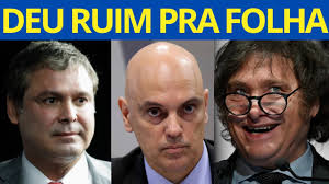 LINDBERGH FARIAS DESTRUIU E RIDICULARIZOU A FOLHA DE SÃO PAULO! JAVIER  MILEI CUMPRE ORDEM DE MORAES!