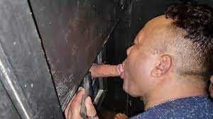 Couple at glory hole