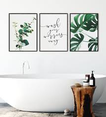 Price and stock could change after publish date, and we may make money from these links. Wash Your Worries Away Bathroom Wall Art Botanical Eucalyptus Etsy In 2021 Washroom Decor Bathroom Artwork Green Bathroom Decor