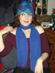 Lifestyle, health & beauty, parenting Dna Helix Scarf And Mitered Diamond Hat Lorinne Lampert G Flickr