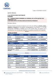 Fecha 1 8 de octubre de 2020. Conmebol Confirma Horarios Para La Fecha 5 Y 6 De Las Eliminatorias Sudamericanas Revista Winner