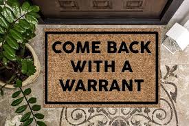 Come Back With A Warrant Funny Doormat Welcome Mat Etsy In 2020 Funny Doormats Door Mat Personalized Door Mats