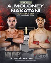 Andrew Moloney on Twitter: "IT'S OFFICIAL! I will be taking on Junto  Nakatani for the WBO World Title, May 20 at the MGM Grand in Las Vegas!  Almost 20 years of blood,