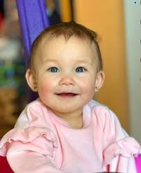 Are my daughter's eyes grey or dark blue?