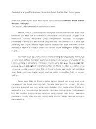 (e) bina satu perenggan yang mengandungi tiga daripada peribahasa yang disenaraikan. Contoh Karangan Peribahasa