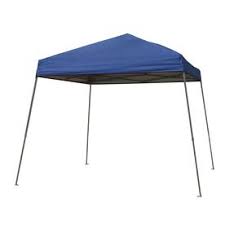Garden Treasures 10 Ft W X 10 Ft L Square Blue Steel Pop Up Canopy Home Diy Patio Umbrella Canopy