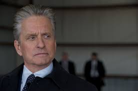 Michael Douglas Does a Star Turn in Boston