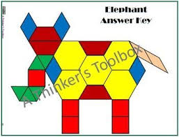 Pattern Blocks Zoo Animals Puzzles Pattern Blocks Math Patterns Homeschool Math