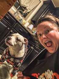 I would like to formally introduce you all to Jolene. She is all dressed to  go outside and work in her flower garden.